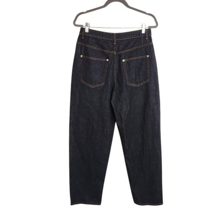 PrettyLittleThing Dark Wash Barrel Leg Jeans Size 6