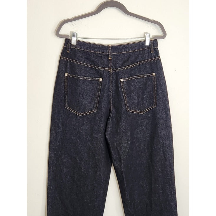 PrettyLittleThing Dark Wash Barrel Leg Jeans Size 6