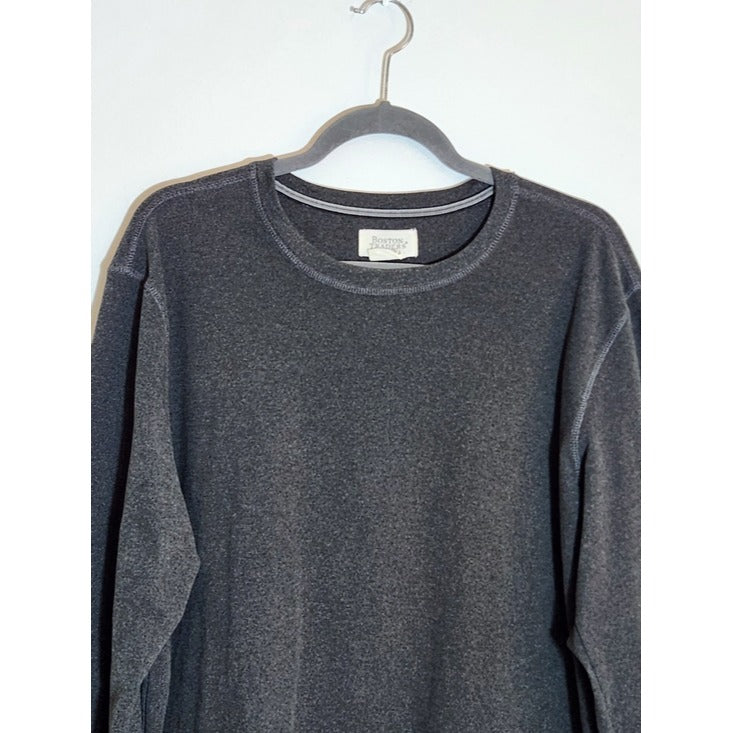 Boston Traders Charcoal Gray Super Soft Crewneck Sweatshirt Sweater Size Large