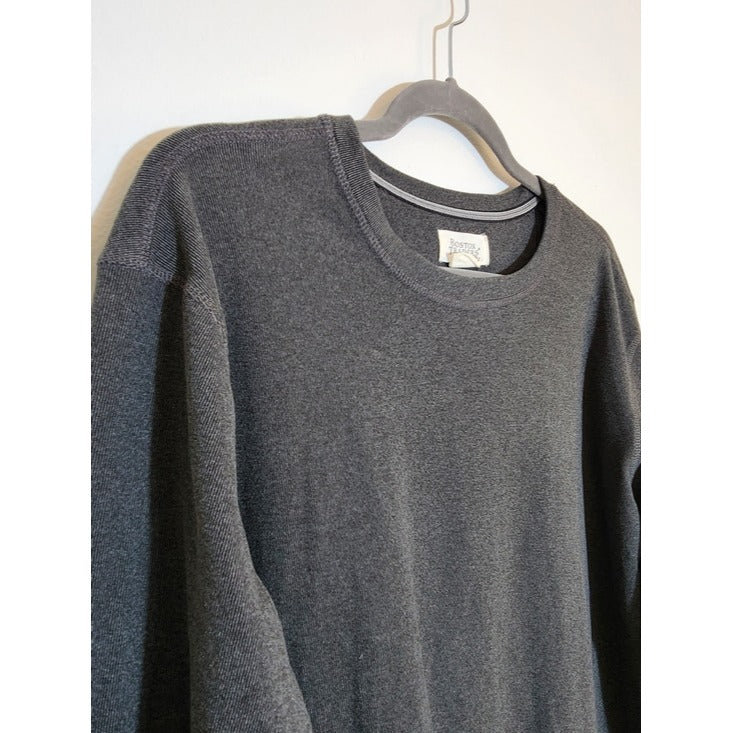Boston Traders Charcoal Gray Super Soft Crewneck Sweatshirt Sweater Size Large