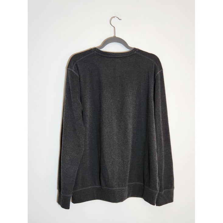 Boston Traders Charcoal Gray Super Soft Crewneck Sweatshirt Sweater Size Large