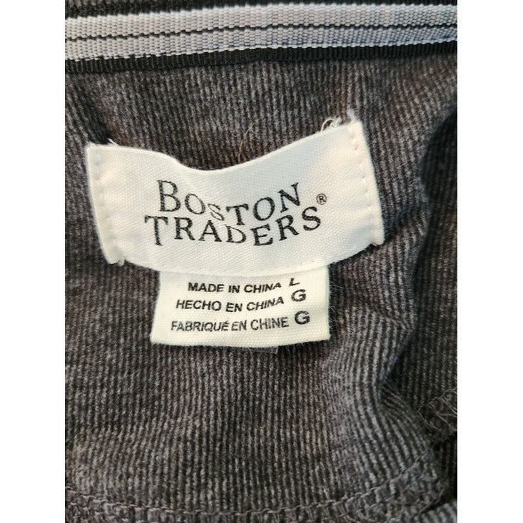 Boston Traders Charcoal Gray Super Soft Crewneck Sweatshirt Sweater Size Large