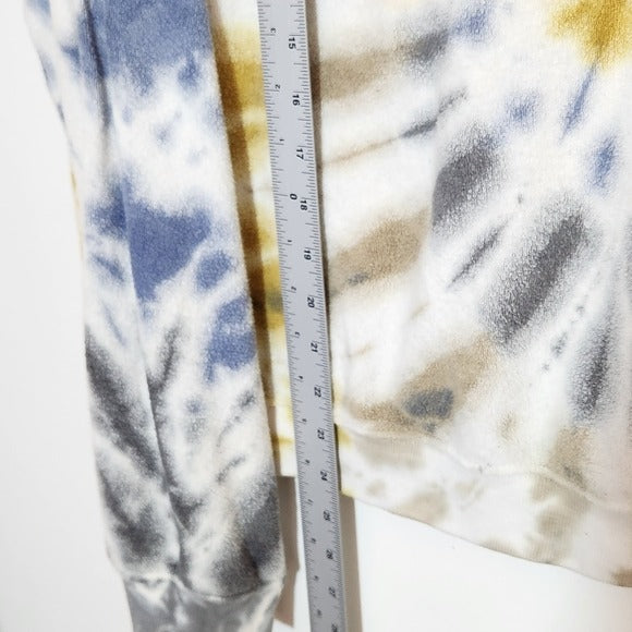 Urban Renewal Distressed Blue and Gold Tie-Dye Sweatshirt Size 2X