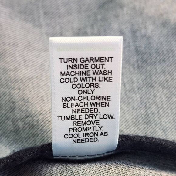 Cato Dark Wash Denim Jacket Size Large 3/4 Sleeve Denim Blazer