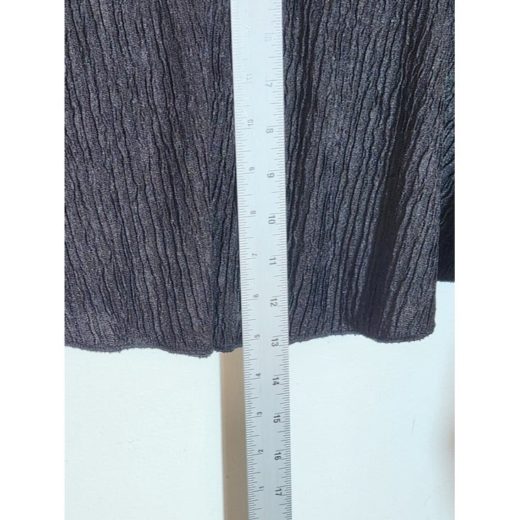 SHEIN Black Textured Ruffle Mini Skort Size 1XL