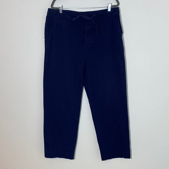 Polo Ralph Lauren Men’s Navy Cotton Relaxed Leg Pants Size Large
