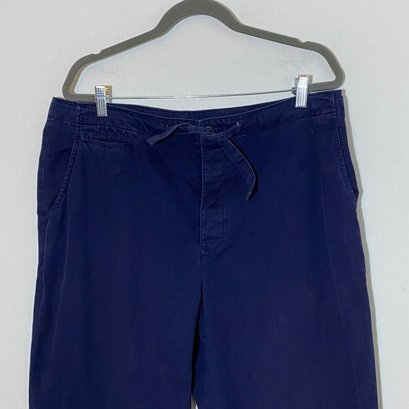 Polo Ralph Lauren Men’s Navy Cotton Relaxed Leg Pants Size Large