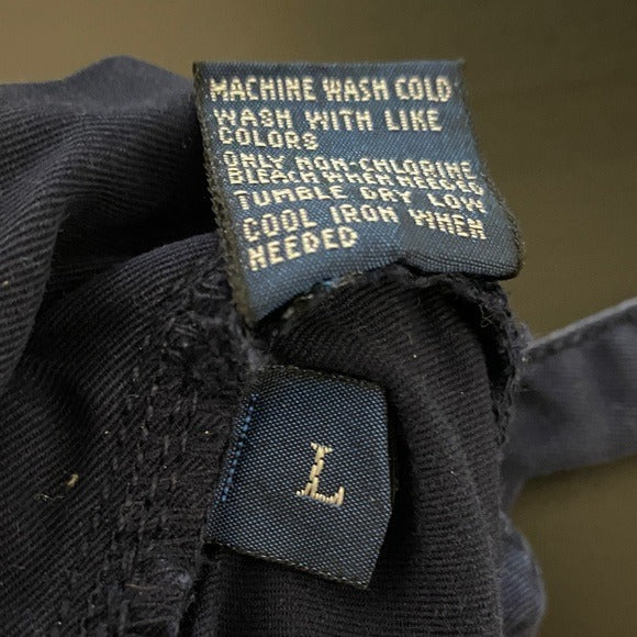 Polo Ralph Lauren Men’s Navy Cotton Relaxed Leg Pants Size Large