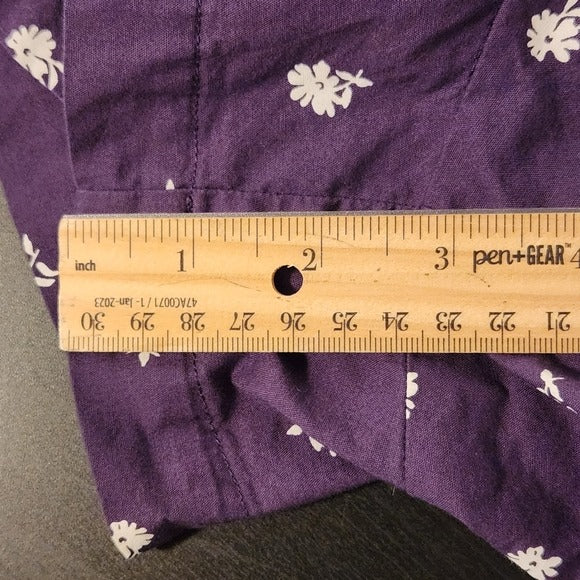 Victoria's Secret Dark Purple Floral Boxer Shorts Size Small