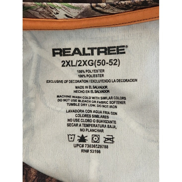 Realtree Green and Brown Camo Long Sleeve Tee Size 2XL