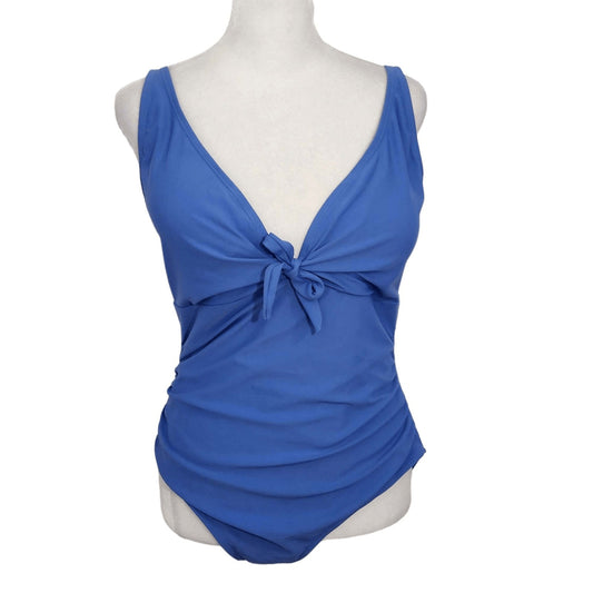 Nicole Miller One-Piece Blue Swimsuit Size Medium NWT Blue One-Piece Swimsuit