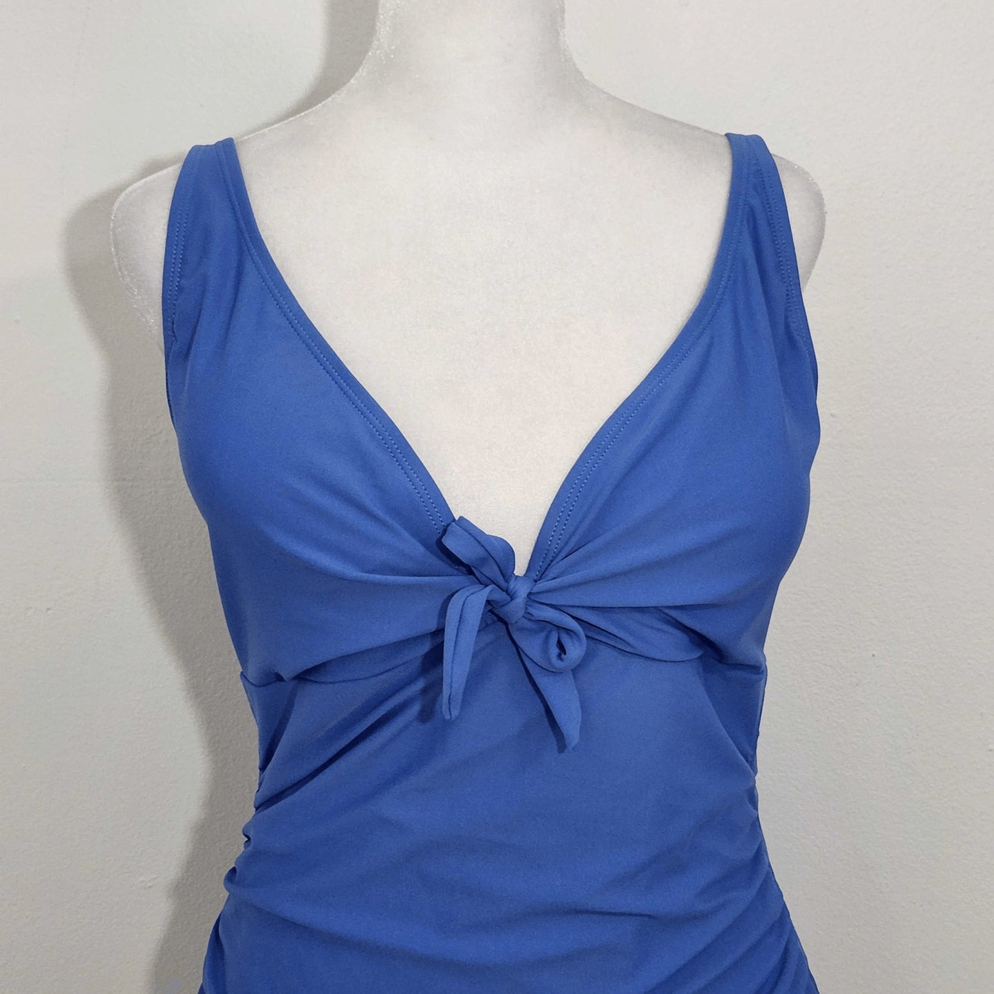 Nicole Miller One-Piece Blue Swimsuit Size Medium NWT Blue One-Piece Swimsuit