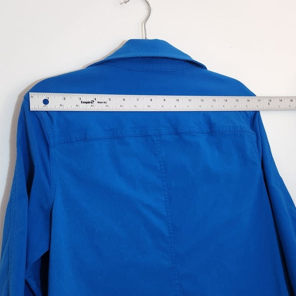 Attyre New York Blue Zip-Up Jacket Size Large