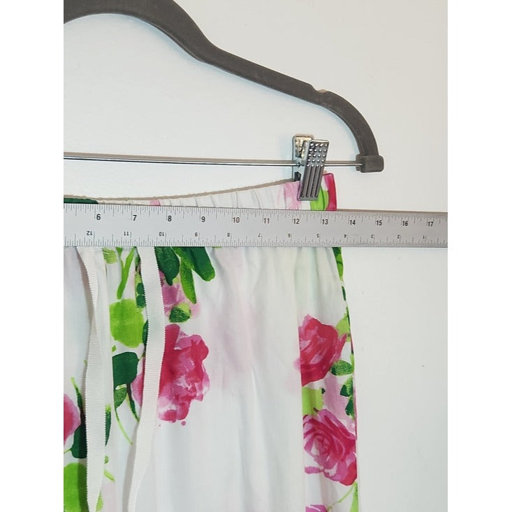 Kate Spade Pink Floral Cotton Pajama Set Size Small