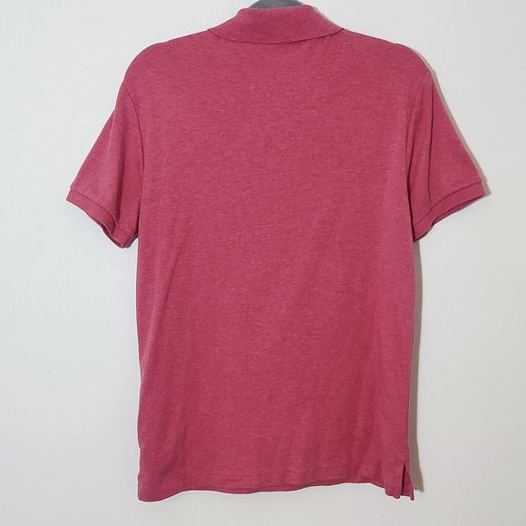 Polo Ralph Lauren Men's Dark Pink Slim Fit Polo Shirt Size Medium