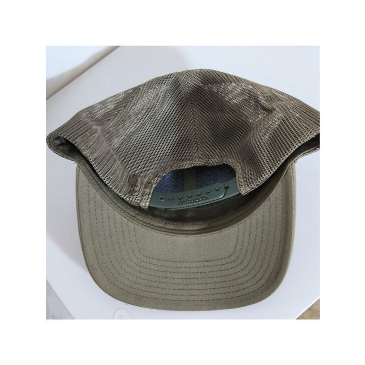 Richardson Mens Khaki Dixie Fowl Company Trucker Hat Size Medium/Large