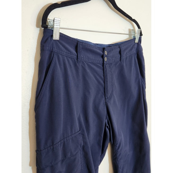 Columbia Womens Navy PFG Cargo Capri Pants Size 10