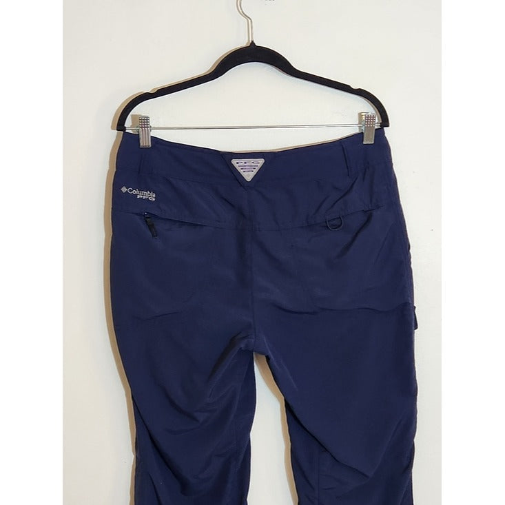 Columbia Womens Navy PFG Cargo Capri Pants Size 10