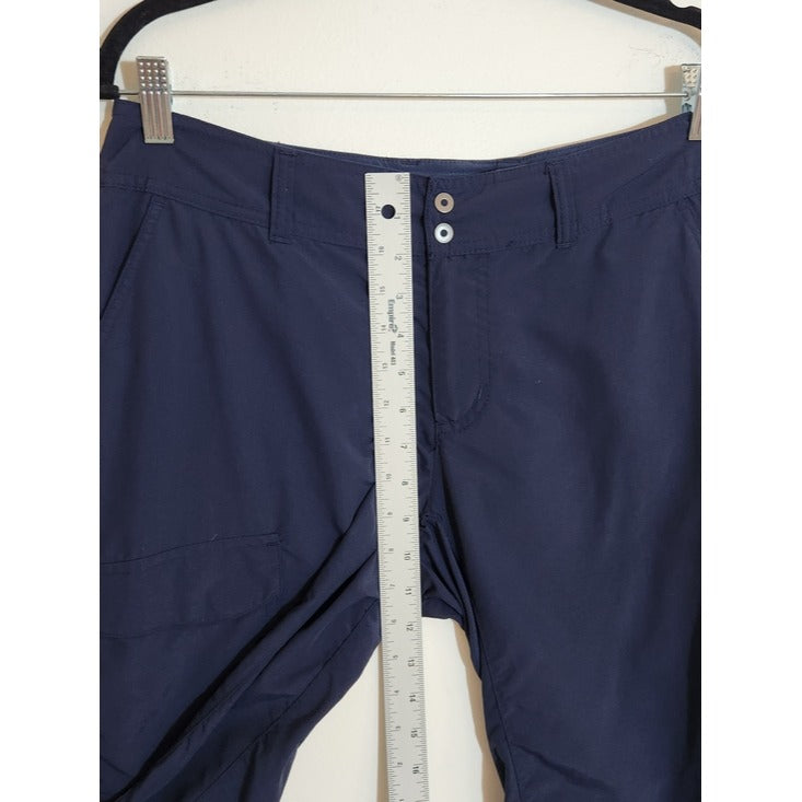 Columbia Womens Navy PFG Cargo Capri Pants Size 10