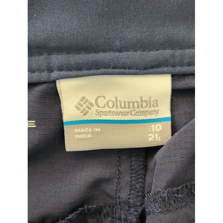 Columbia Womens Navy PFG Cargo Capri Pants Size 10