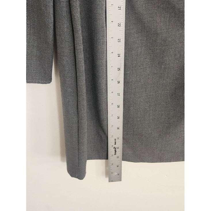 Zara Gray and Black Houndstooth Mini Dress with Cutout Size Large