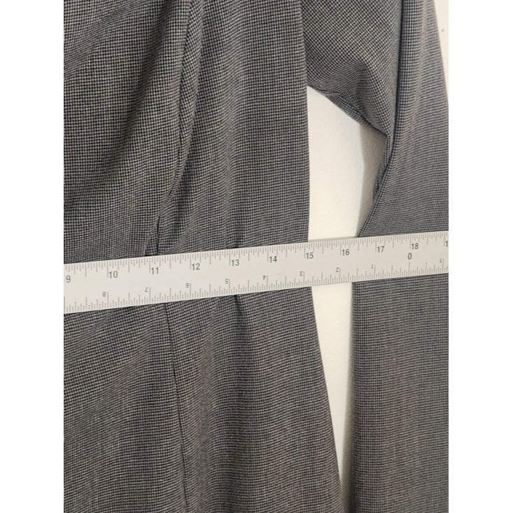 Zara Gray and Black Houndstooth Mini Dress with Cutout Size Large