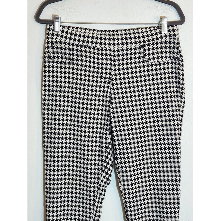 No Boundaries Black and White Houndstooth Skinny Pants Size Large