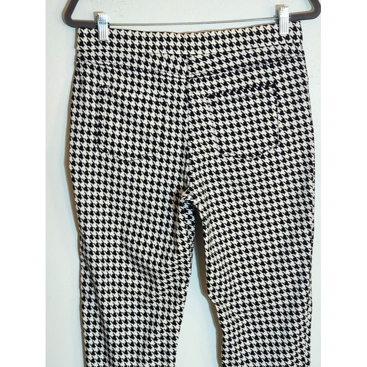 No Boundaries Black and White Houndstooth Skinny Pants Size Large