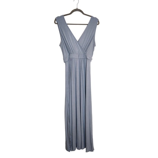 Lulus Dusty Mint Boho Sleeveless Maxi Dress with Tie Waist Size XL NWT