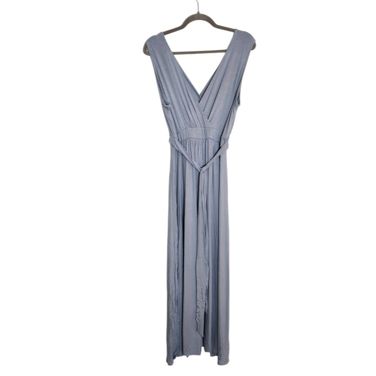 Lulus Dusty Mint Boho Sleeveless Maxi Dress with Tie Waist Size XL NWT