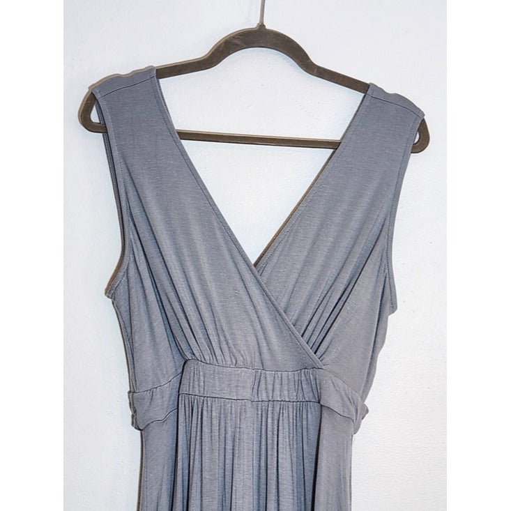 Lulus Dusty Mint Boho Sleeveless Maxi Dress with Tie Waist Size XL NWT
