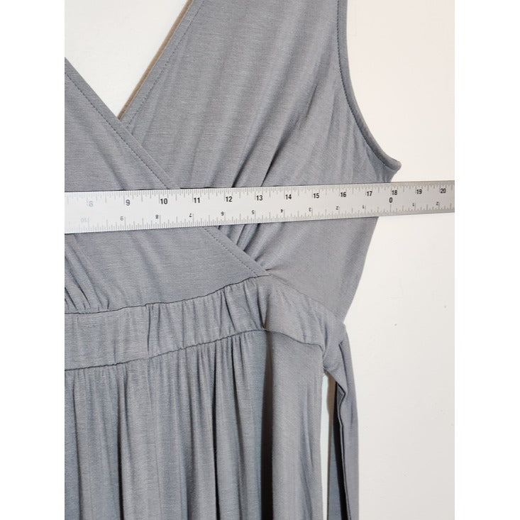 Lulus Dusty Mint Boho Sleeveless Maxi Dress with Tie Waist Size XL NWT