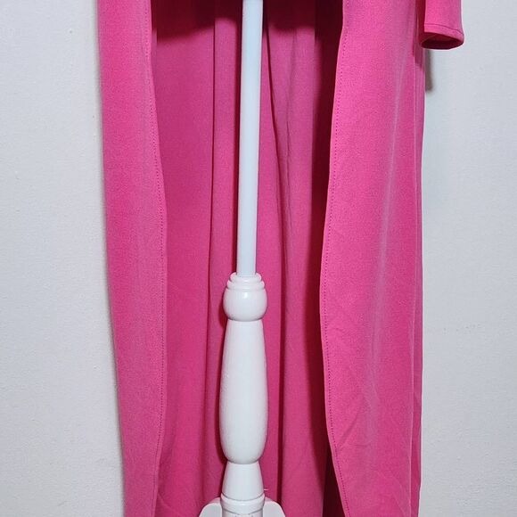 New York & Company Pink One-Shoulder Top with High Low Tail NWT Size XXL