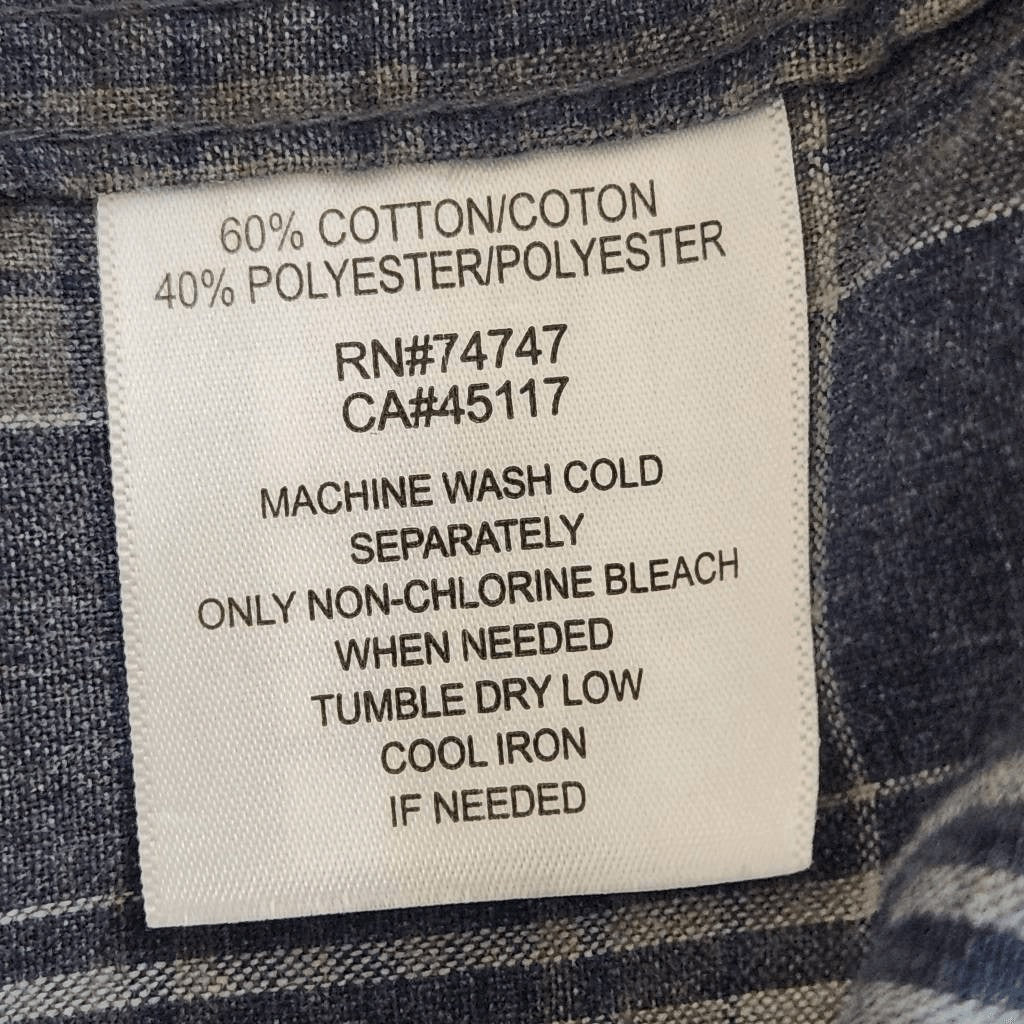 Red Head Blue and Gray Plaid Button Down Shirt Size XL Casual Plaid Button-Up