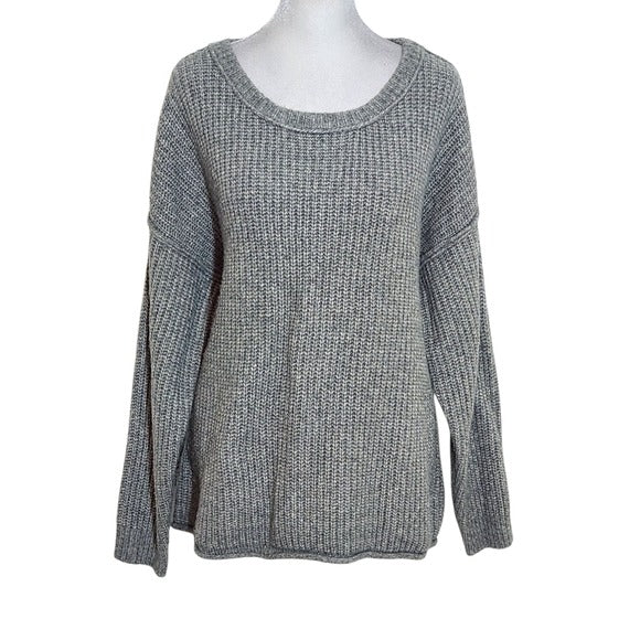 Like Love Gray Fuzzy Sweater Size Large Like Love Gray Comfy Sweater