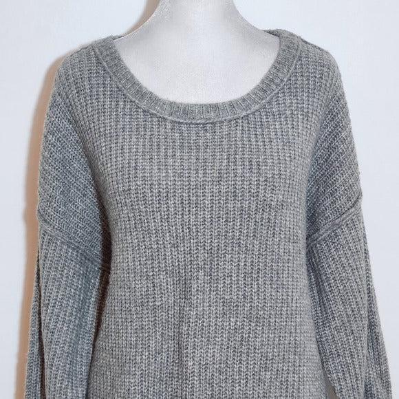 Like Love Gray Fuzzy Sweater Size Large Like Love Gray Comfy Sweater