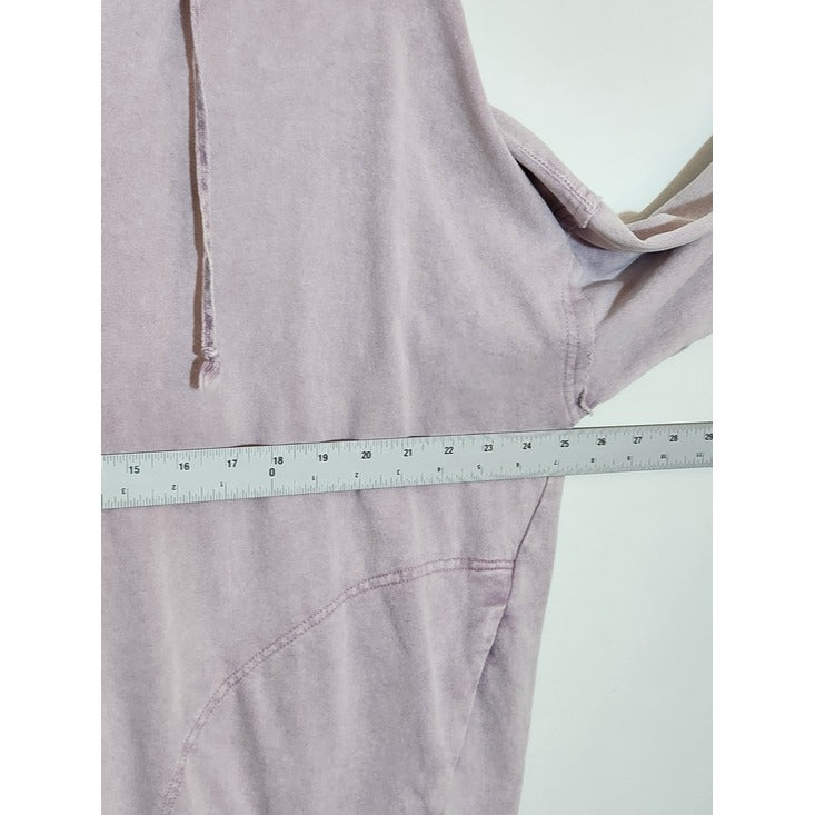 Easel Distressed Purple Hoodie Pullover Size Medium
