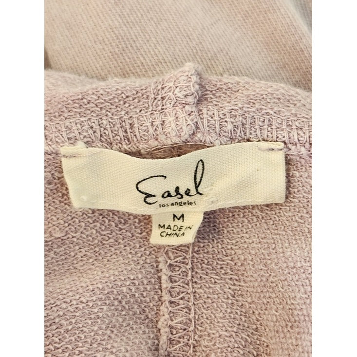 Easel Distressed Purple Hoodie Pullover Size Medium