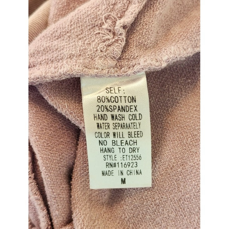 Easel Distressed Purple Hoodie Pullover Size Medium