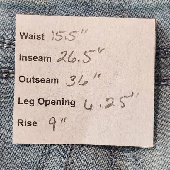 Seven7 Distressed Skinny Cropped Jeans Size 6