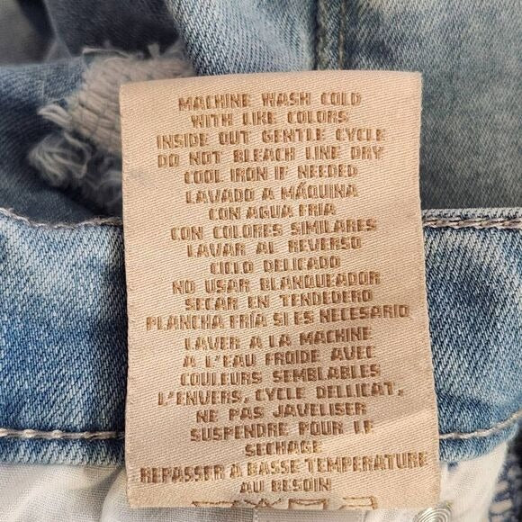 Seven7 Distressed Skinny Cropped Jeans Size 6