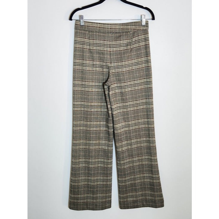 Jules & Leopold Plaid Wide Leg Pull-On Pants Size Small