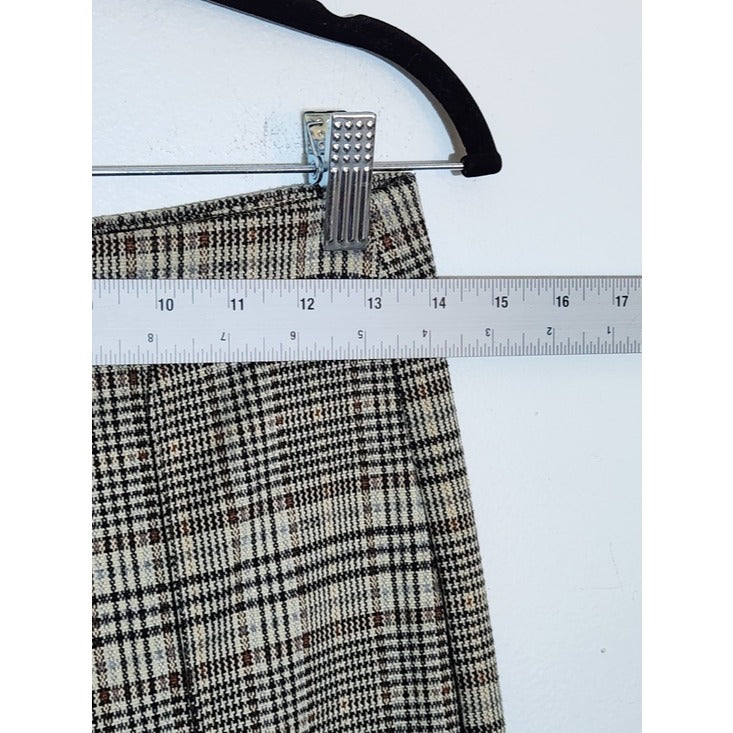 Jules & Leopold Plaid Wide Leg Pull-On Pants Size Small