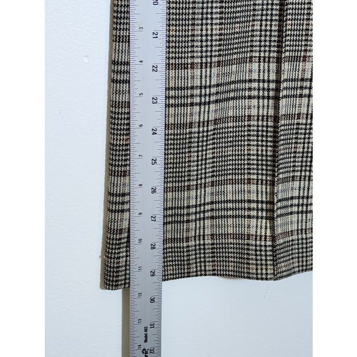 Jules & Leopold Plaid Wide Leg Pull-On Pants Size Small