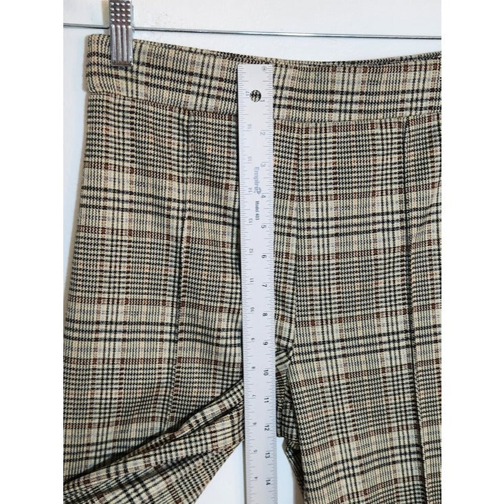 Jules & Leopold Plaid Wide Leg Pull-On Pants Size Small