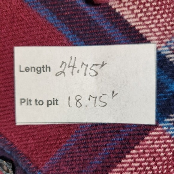 Patagonia Burgundy and Navy Plaid Flannel Shirt Size 6 Patagonia Women's Flannel