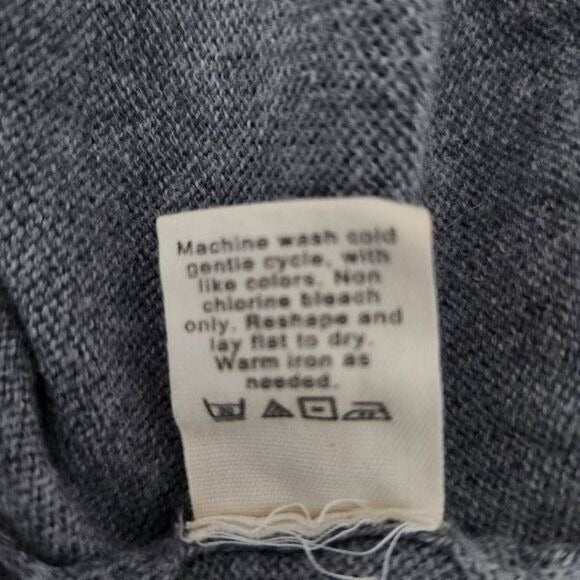 J. Crew Gray Cotton Cashmere Sweater Size Large Tall Mens Cashmere Pullover