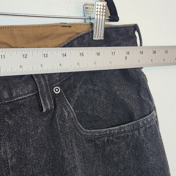 Duluth Trading Co Black Relaxed Fit Straight Leg Jeans Size 40 x 30