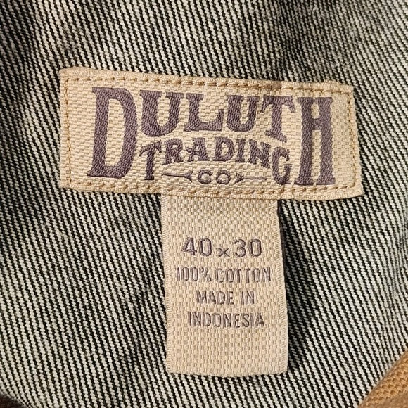 Duluth Trading Co Black Relaxed Fit Straight Leg Jeans Size 40 x 30