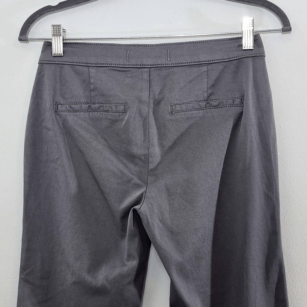 Lila Ryan Gray Cropped Skinny Pants Size 0 Gray Fitted Ankle Pants